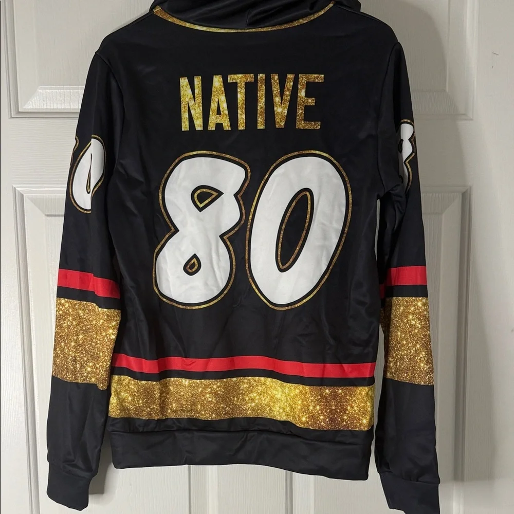 NHL Vegas Golden Knights hoodie. #80 Native on the back. Size small - Picture 4 of 4